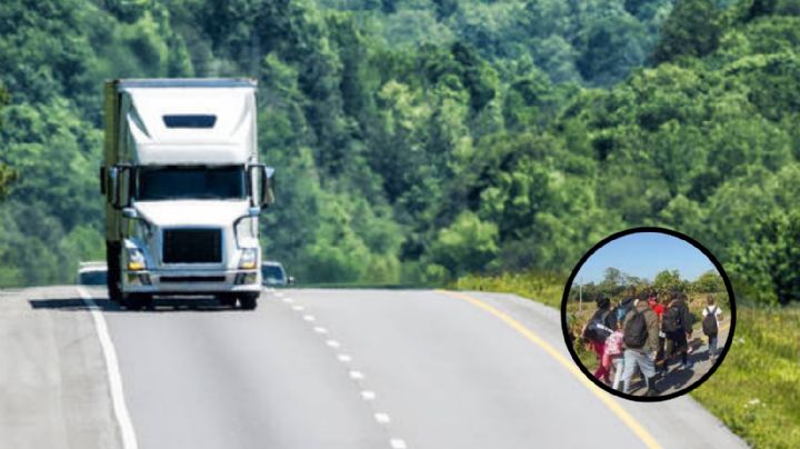 Tráiler atropella y mata a 3 migrantes que caminaban sobre una carretera
