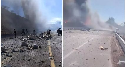 Choca patrulla de la Guardia Nacional con dos tráileres en autopista; hay 7 militares heridos