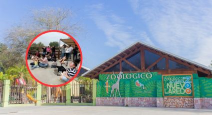 Familias se reúnen en el Zoológico de Nuevo Laredo para presenciar el eclipse solar