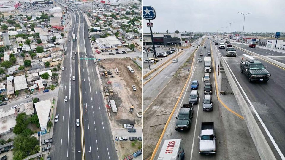 Transitan por nuevo vehículos por nuevo puente de Nuevo Laredo