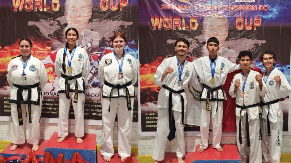 Neolaredenses brillan en Mundial de Taekwondo