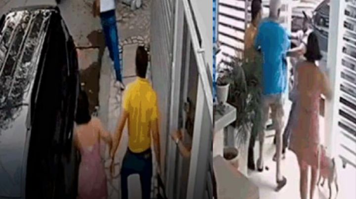 Madre salva a su hijo de asaltante con impactante patada voladora  | VIDEO