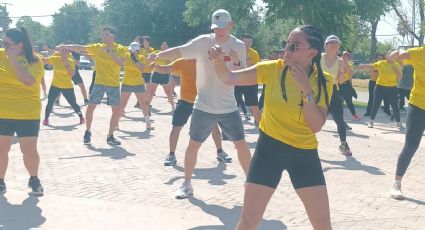 Se ponen en forma con Bodycombat frente a Catedral