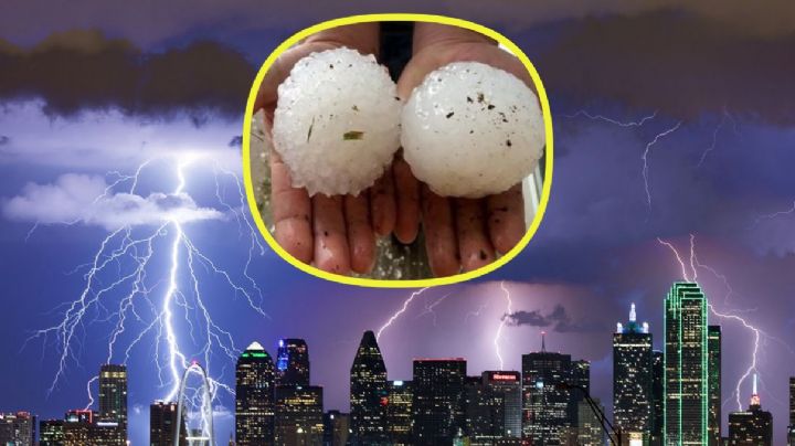 Clima en Texas: alertan por descargas eléctricas, tormentas y caída de granizo gigante