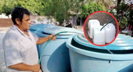 En plena sequía, hombre encuentra manantial en el patio de su casa y regala agua a sus vecinos