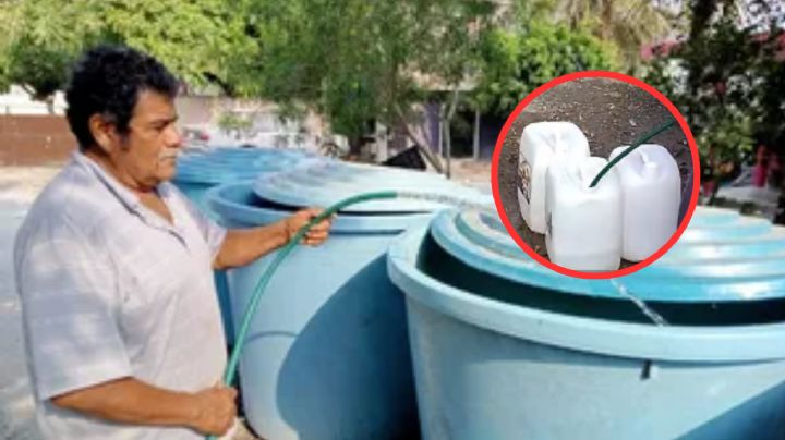 En plena sequía, hombre encuentra manantial en el patio de su casa y regala agua a sus vecinos