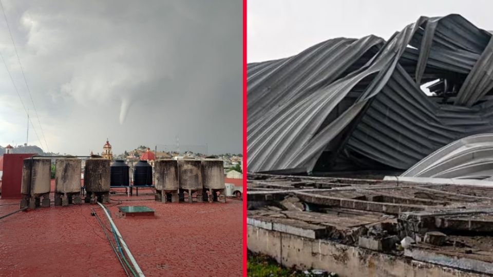 Las afectaciones de este tornado no-celda dejó serias afectaciones a propiedades privadas y públicas, derribando bardas, árboles  en incluso el techo de una nave industrial