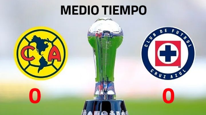 Cruz Azul vs. América: al medio tiempo empatan las Águilas 0-0 con La Máquina celeste