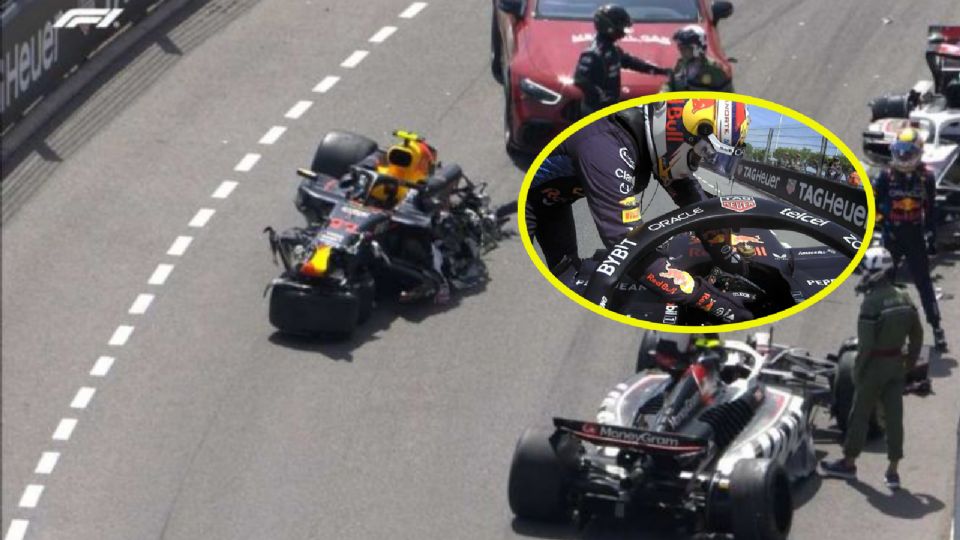 Sergio Pérez queda fuera de la carrera en Mónaco