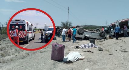 Carreterazo deja 4 muertos en Coahuila; viajaban de Houston a Castaños