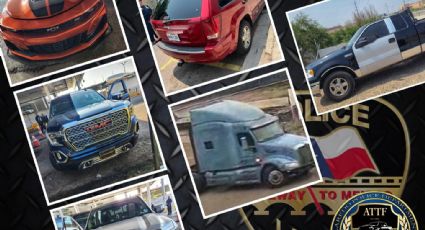 Policía de Laredo recupera seis vehículos robados; alerta a residentes