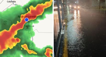 Cae fuerte tormenta en Nuevo Laredo; varias colonias se quedan sin luz