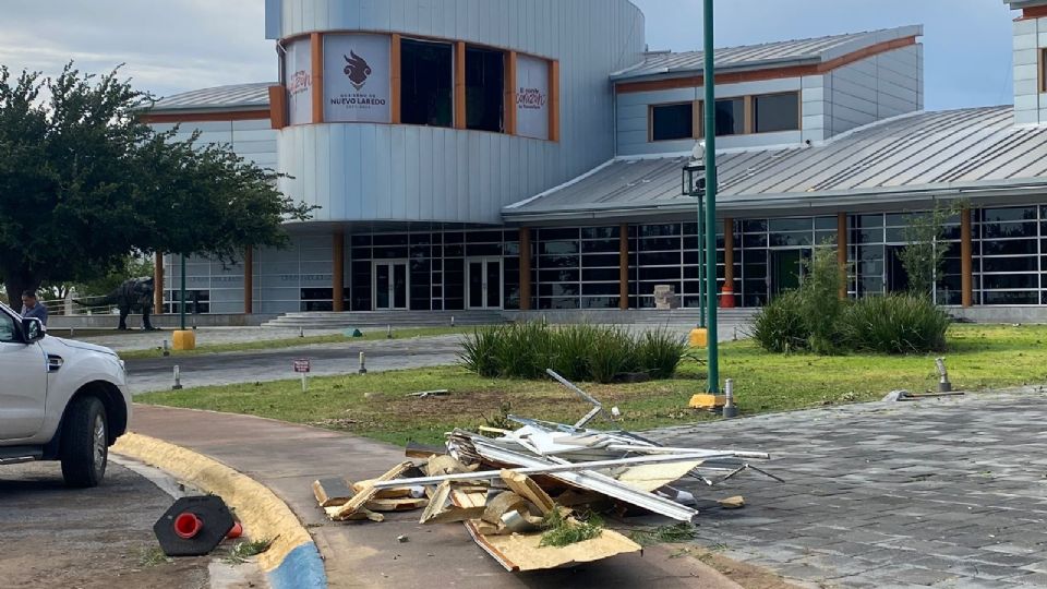 El Centro Cultural de Nuevo Laredo sufrió daños por la tormenta