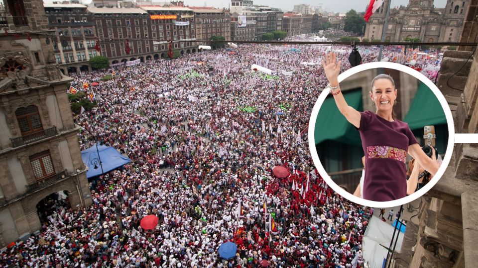 Claudia Sheinbaum en el Zócalo