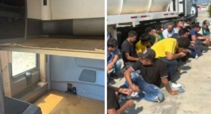 Laredo: hallan a 24 indocumentados en camarote de tractocamión 'abandonado'