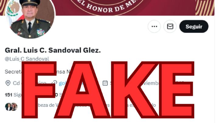Sedena desmiente mensaje en X de Luis Cresencio Sandoval