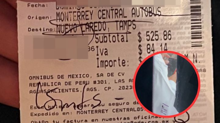 Captan a chofer de Omnibus usando celular manejando; conducía a Nuevo Laredo