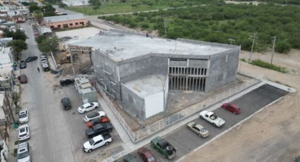 Así va la construcción de la Infoteca Municipal al poniente de Nuevo Laredo