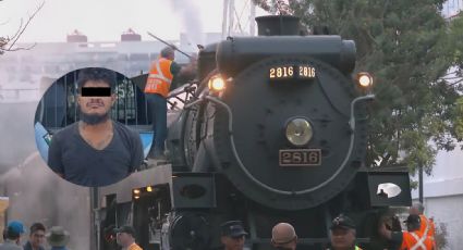 Regiomontano intentó subir y descarrilar la locomotora La Emperatriz