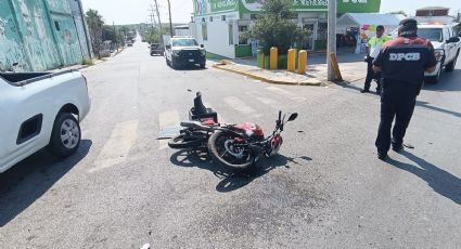 Estampan en el asfalto a motociclista en la Buenavista; responsable huye y lo deja abandonado