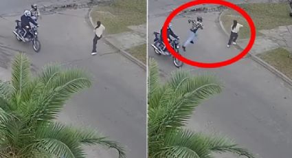 Ladrones intentan asaltar a mujer y reciben balazos; resultó ser policía | VIDEO