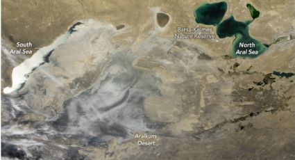 Este lago, uno de los más grandes del mundo, se está convirtiendo en un desierto más