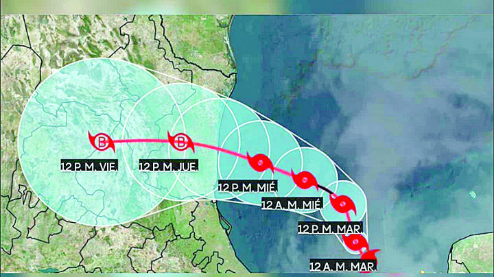 Suspenden clases por ciclón en Tamaulipas