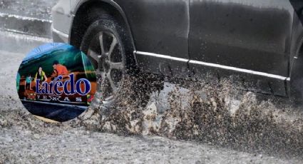 Reportan calles y cruceros inundados en Laredo por lluvias