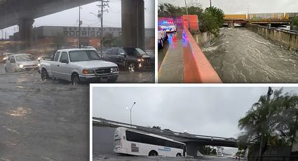 Cierran autopista Monterrey-Saltillo; miles de autos y camiones varados