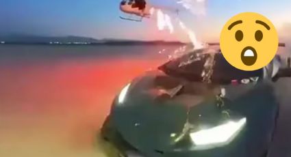 Arrestan a Youtuber por disparar fuegos artificiales contra un Lamborghini desde un helicóptero