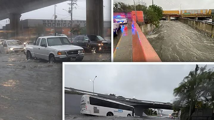 Cierran autopista Monterrey-Saltillo; miles de autos y camiones varados