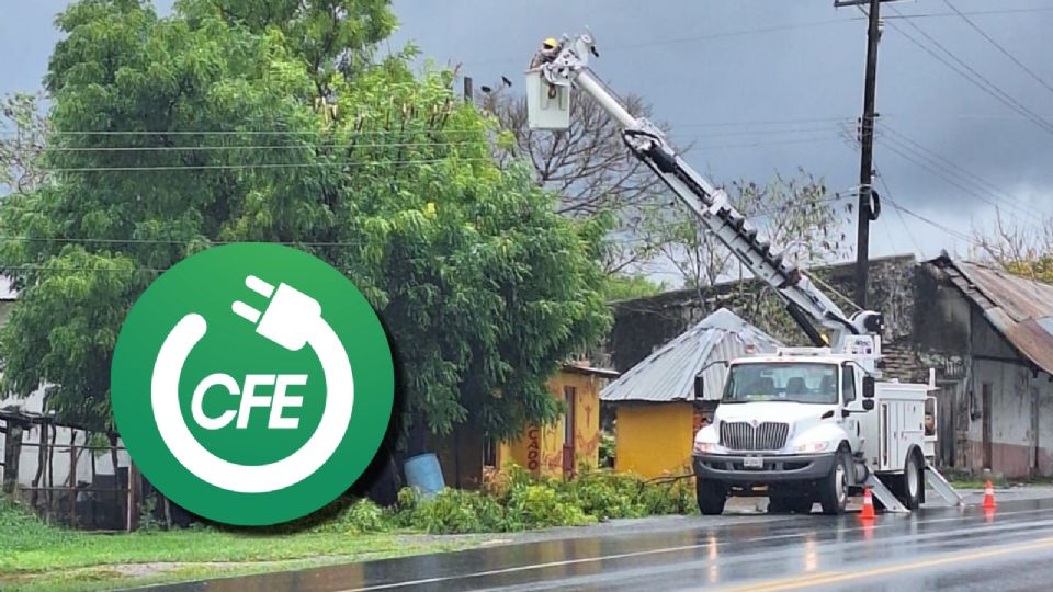 CFE: así van los trabajos de restablecimiento de la luz tras paso de tormenta tropical