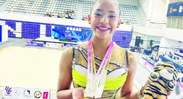 Gimnasta de Nuevo Laredo brilla en Monterrey; gana tres medallas en Copa Shaddai