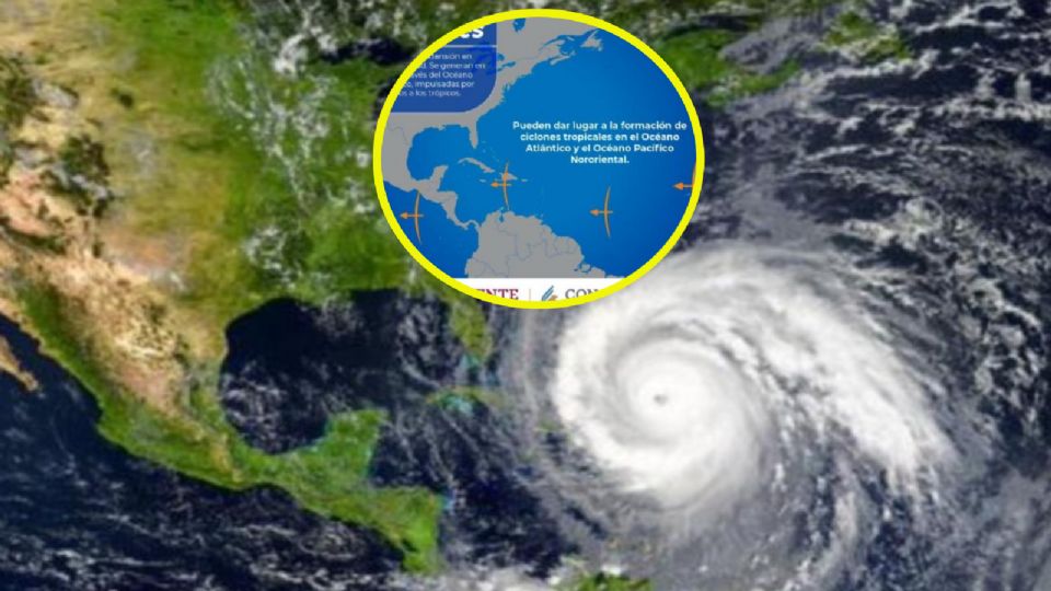 Dos fenómenos se mueven en el Atlántico con posibilidad de desarrollo ciclónico