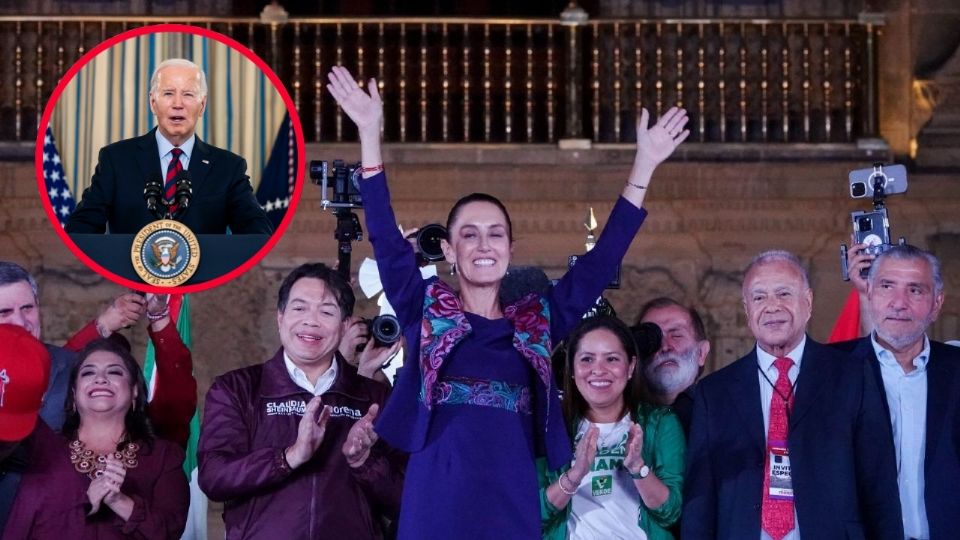 El presidente americano celebró el triunfo de la virtual ganadora en las elecciones de este 2024 en México