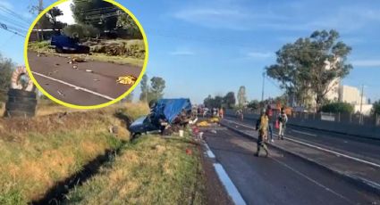 Quedan cuerpos regados en la carretera; fatal accidente deja tres muertos