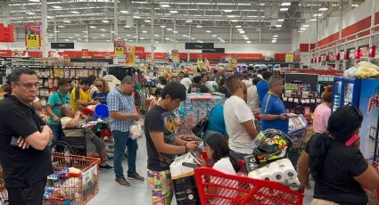 Huracán Beryl: compras de pánico en supermercados del sur de México
