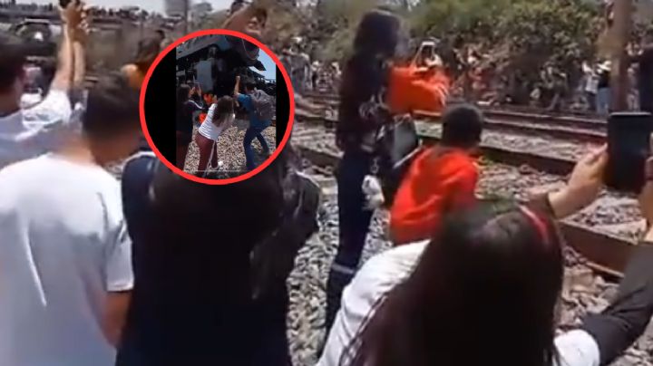 Locomotora de vapor Empress 2816 arrolla a mujer frente a varias personas | VIDEO