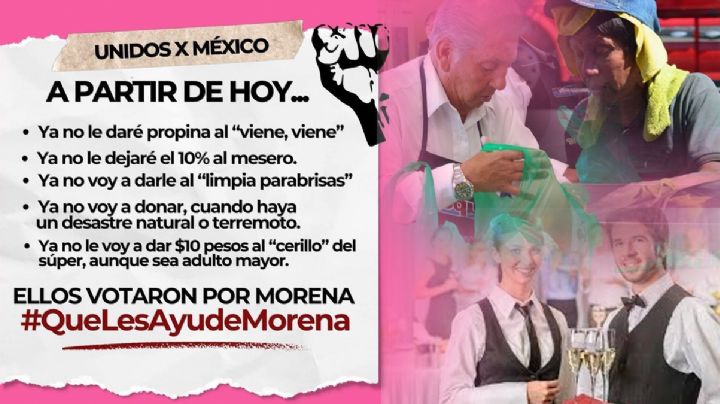 Publicación de 'Unidos X México' desata polémica: incitan a castigar a personas de bajos recursos