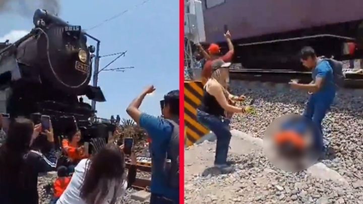 Murió la mujer arrollada por tren 'La Emperatriz'; traía a su hijo a un lado | VIDEO