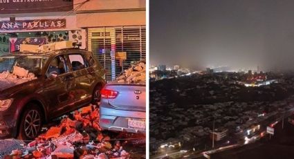 Fuerte tormenta y ventarrón causan apagones y cuantiosos daños en Monterrey y San Pedro