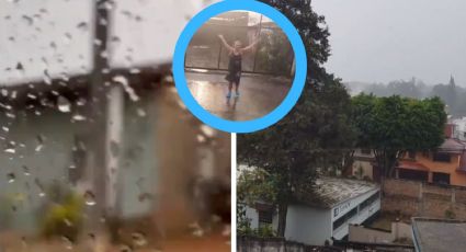 ¡Milagro! Llegan lluvias por fin a Veracruz y pobladores bailan y cantan | VIDEO