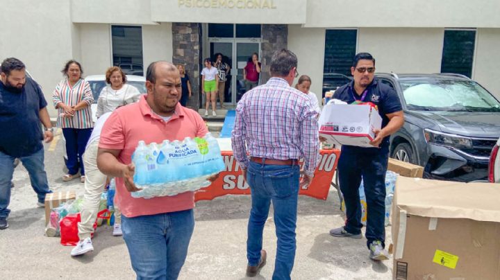DIF Tamaulipas recaba más de 28 toneladas de víveres; continúa entrega de apoyos a afectados por lluvias