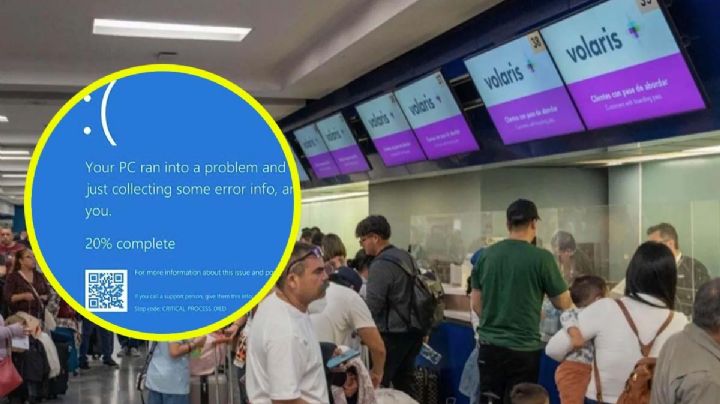 Vuelos de Volaris y VivaAerobus son afectados por falla de Microsoft Windows