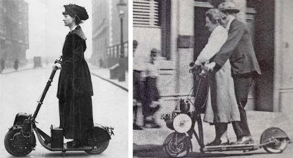 Los scooters motorizados ya eran usados por las personas ¡hace más de un siglo!