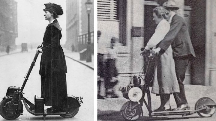 Los scooters motorizados ya eran usados por las personas ¡hace más de un siglo!