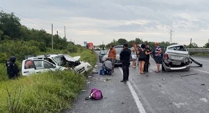 Trágico accidente en la carretera Ciudad Victoria-Monterrey deja cinco fallecidos