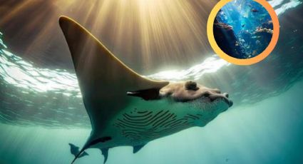 MOMENTO EXACTO en el que una mantarraya da a luz | VIDEO