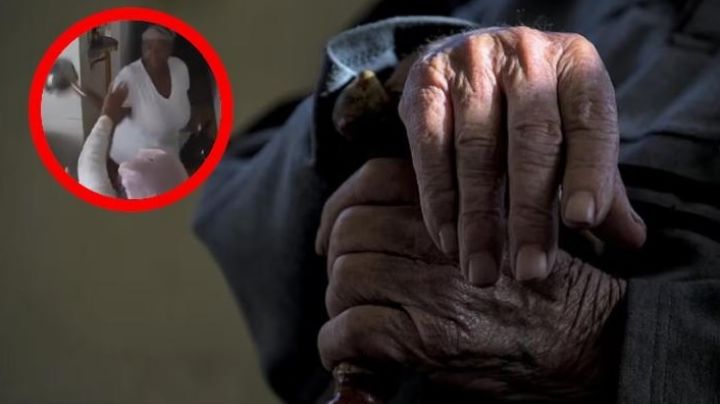 Abuelita es golpeada brutalmente por enfermera que la cuidaba | VIDEO