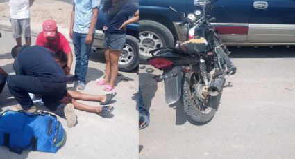 Derrapan menores en moto y quedan lesionados en la colonia Los Artistas, en Nuevo Laredo